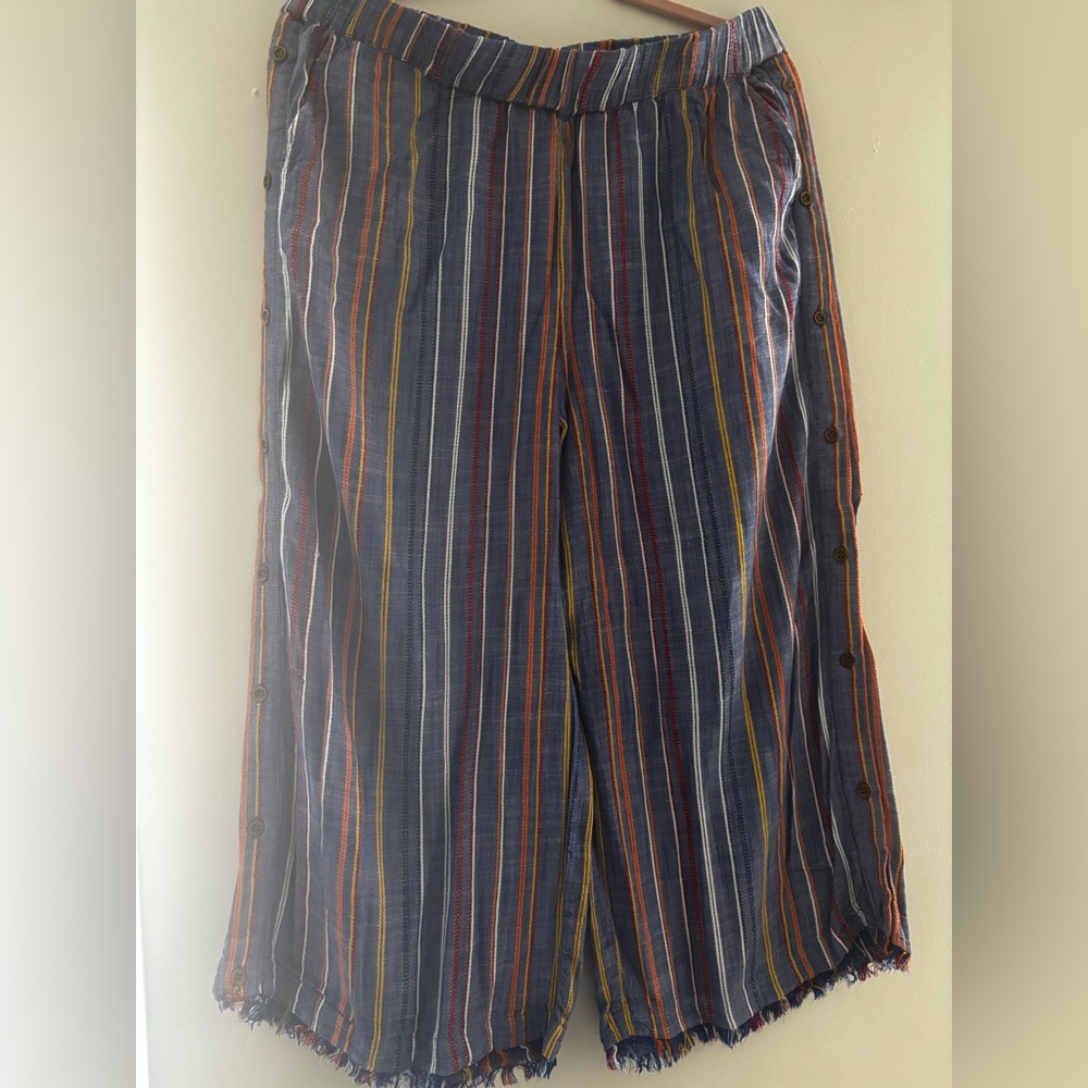 Striped Wide Leg Pants